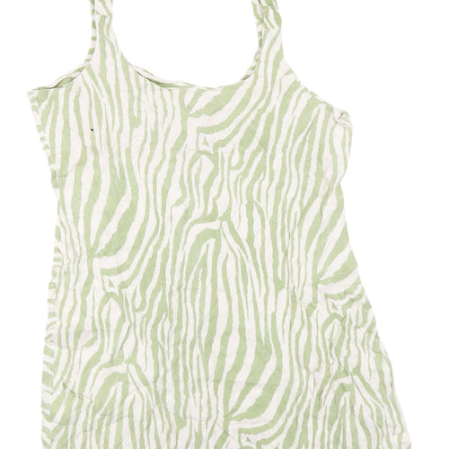 ASOS DESIGN Women's Zebra Print Tank Dress, Size 16