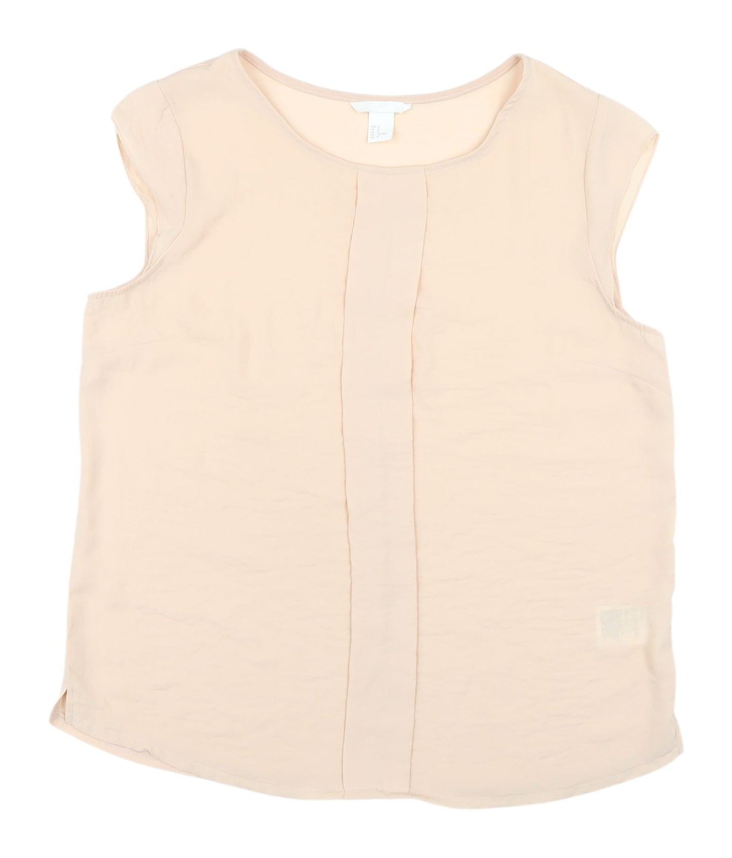 H&M Beige Sleeveless Blouse - Size 12, Casual Wear