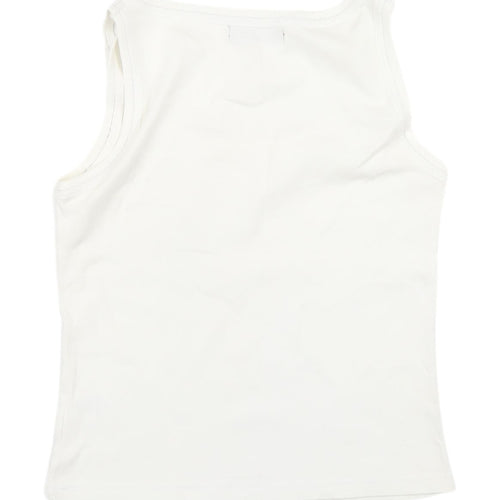 Principles Women's White Cotton Tank Top Size 10