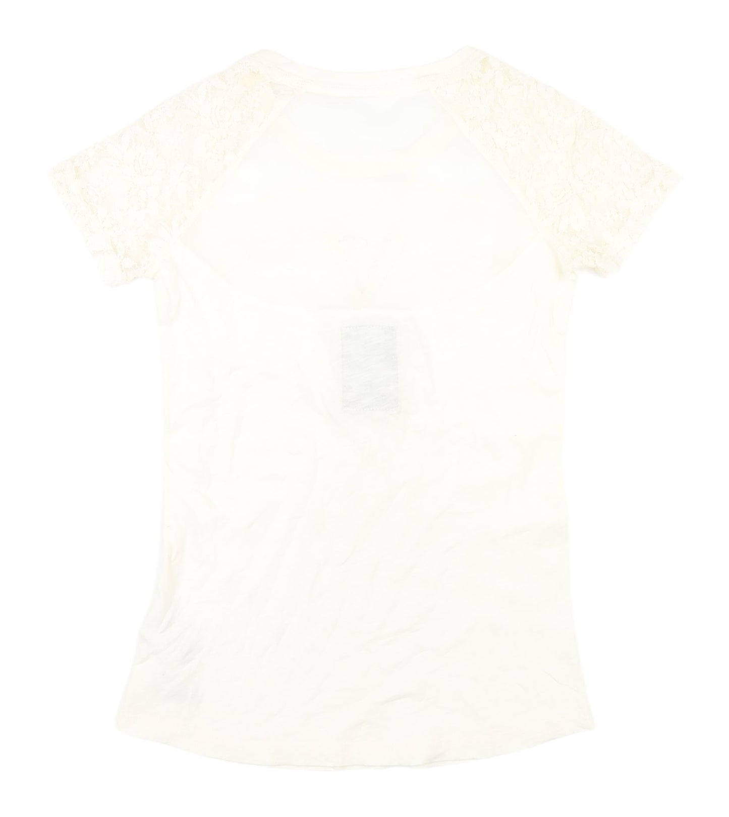 Superdry Women's Ivory Lace T-Shirt - XS