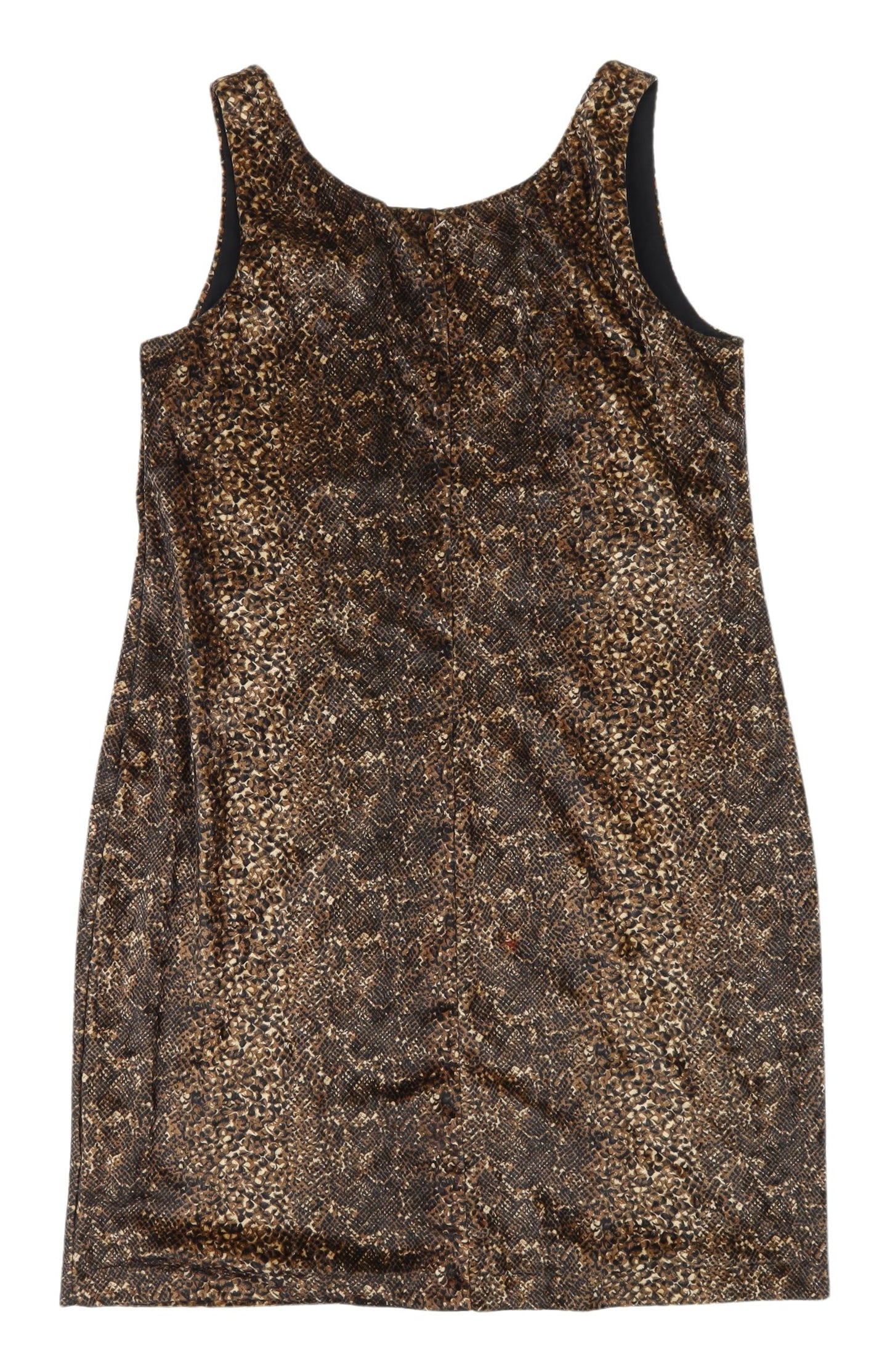 Fransa Women’s Brown Animal Print Slip Dress L