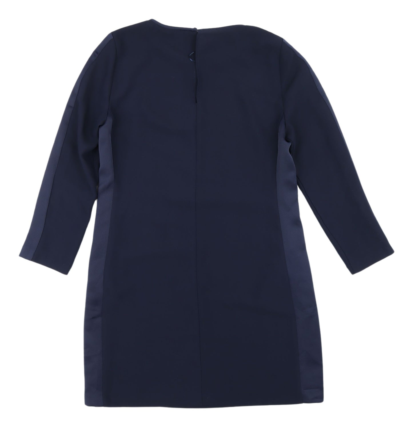 Zara Blue Women's Shift Dress, Size 12, 3/4 Sleeve