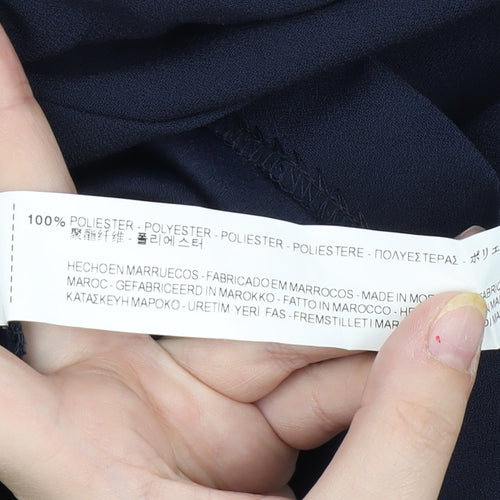 Zara Blue Women's Shift Dress, Size 12, 3/4 Sleeve