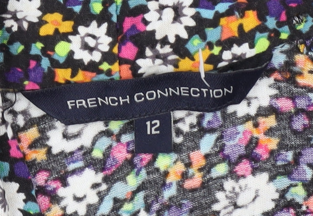 French Connection Women's Multicoloured Floral Dress Size 12