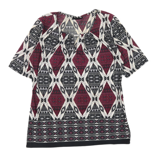 Wallis Women's Multicoloured Geometric Blouse Size 10