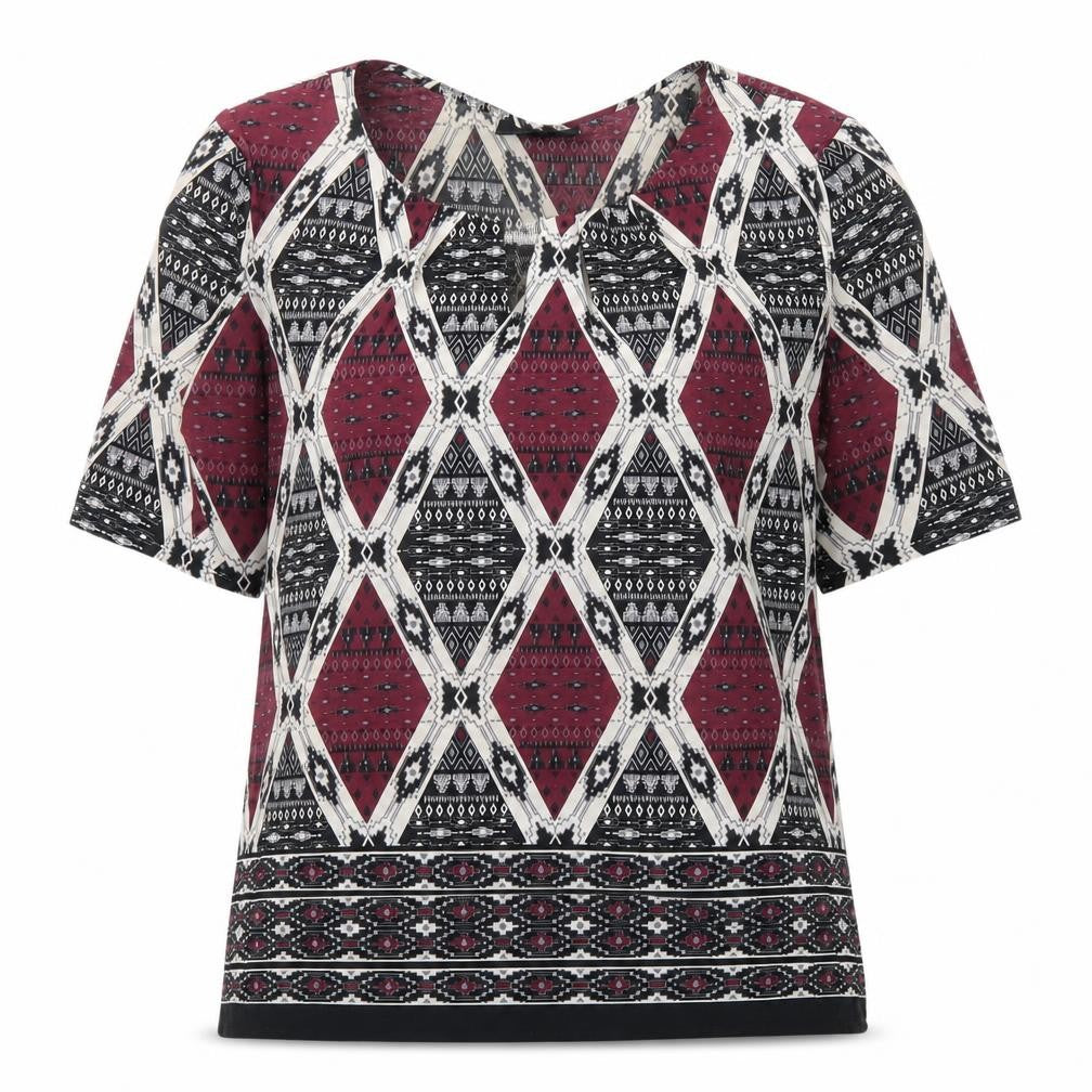 Wallis Women's Multicoloured Geometric Blouse Size 10
