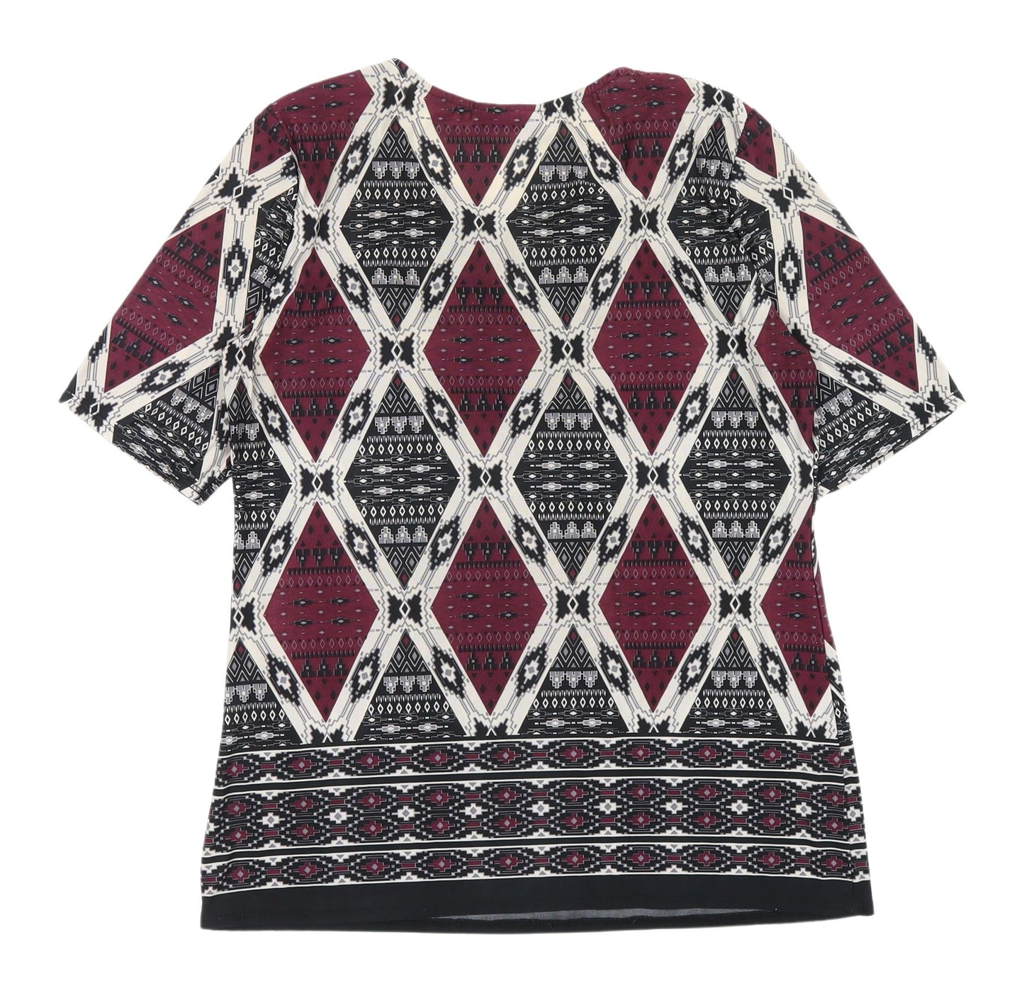 Wallis Women's Multicoloured Geometric Blouse Size 10