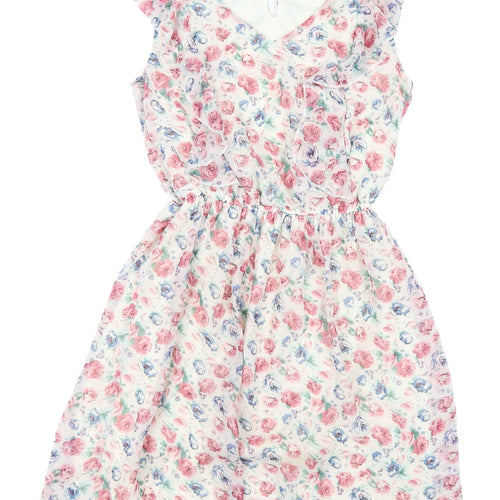 New Look Women's Multicoloured Floral A-Line Dress