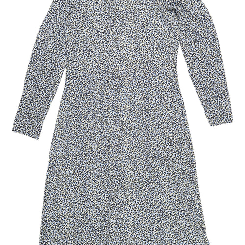 H&M Women's Multicoloured A-Line Dress - Size 8