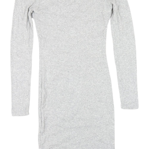 Kookai Grey Bodycon Dress, Women’s Size 6, Casual Knit
