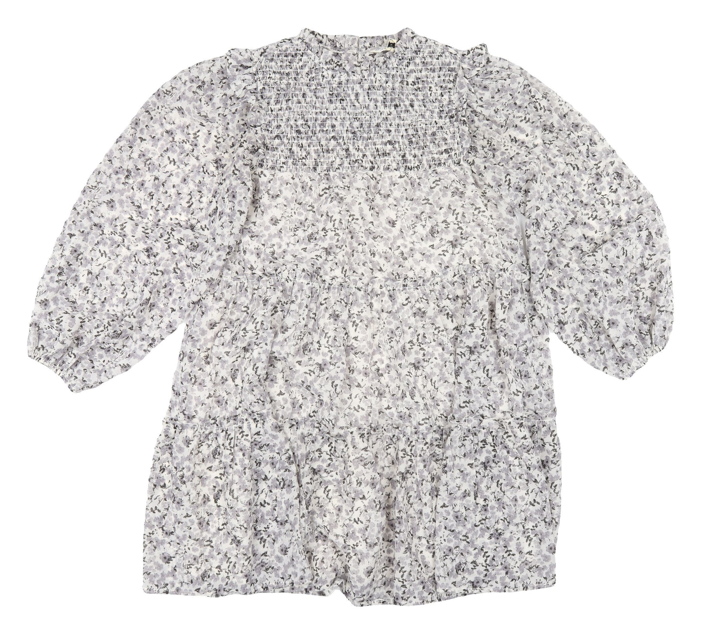 Miss Selfridge Women's Shift Dress Grey Floral Size 8