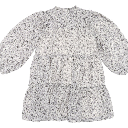 Miss Selfridge Women's Shift Dress Grey Floral Size 8