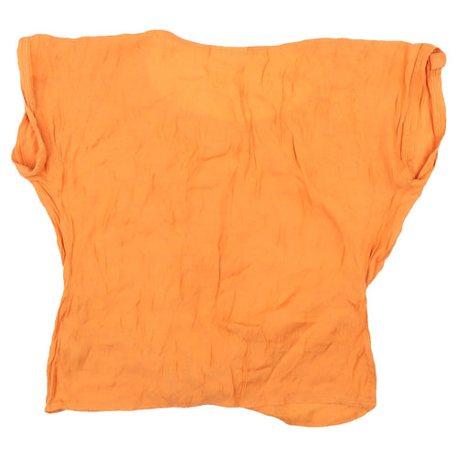 Wallis Women’s Orange Blouse - Size 10, Casual Summer