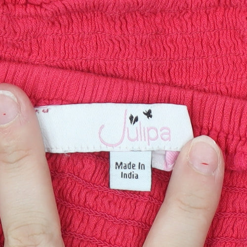 Julipa Women's Pink Sleeveless Summer Dress Size 16