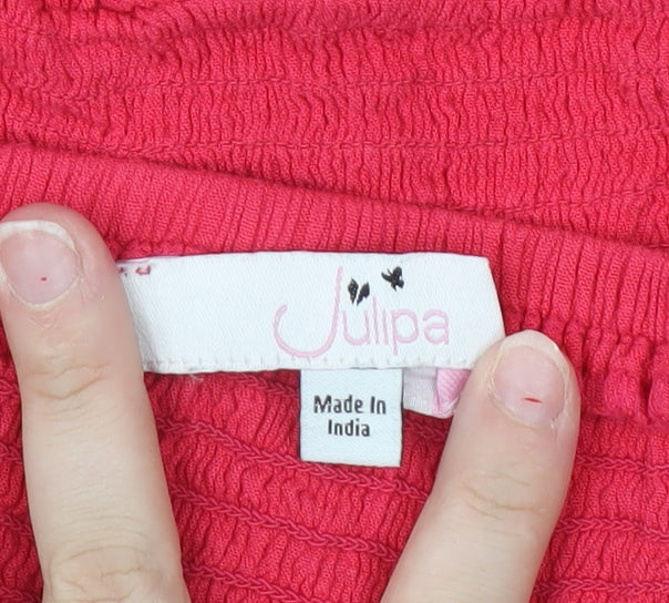 Julipa Women's Pink Sleeveless Summer Dress Size 16