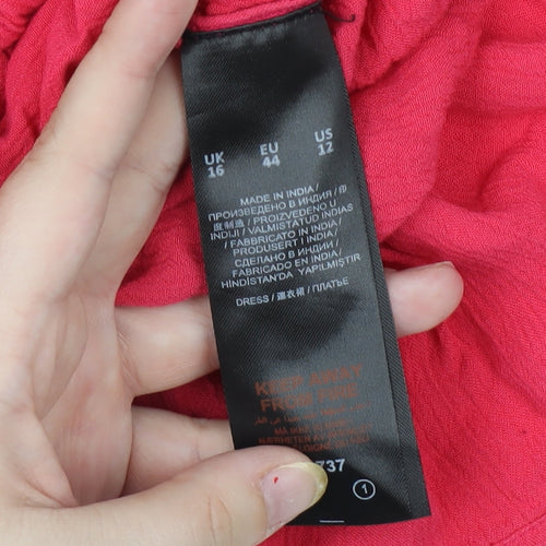 Julipa Women's Pink Sleeveless Summer Dress Size 16