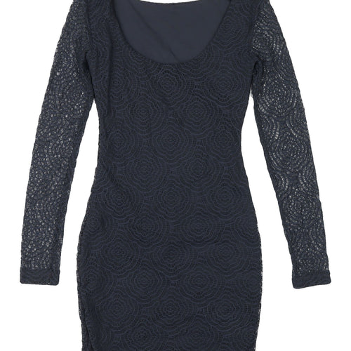 Kookai Women's Black Lace Bodycon Dress, Size 6, Party Chic