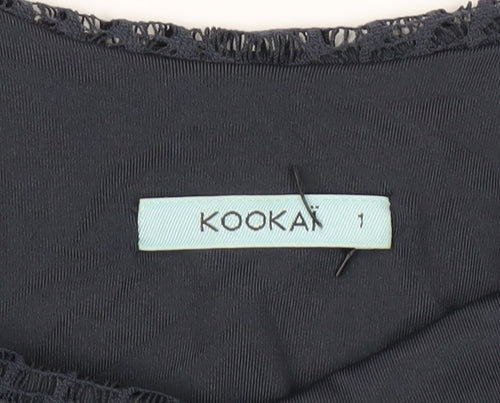 Kookai Women's Black Lace Bodycon Dress, Size 6, Party Chic
