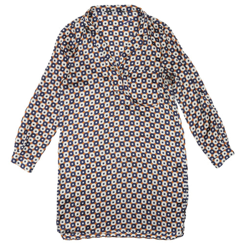 Zara Women’s Multicoloured Geometric Shirt Dress - Size 8