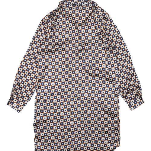 Zara Women’s Multicoloured Geometric Shirt Dress - Size 8
