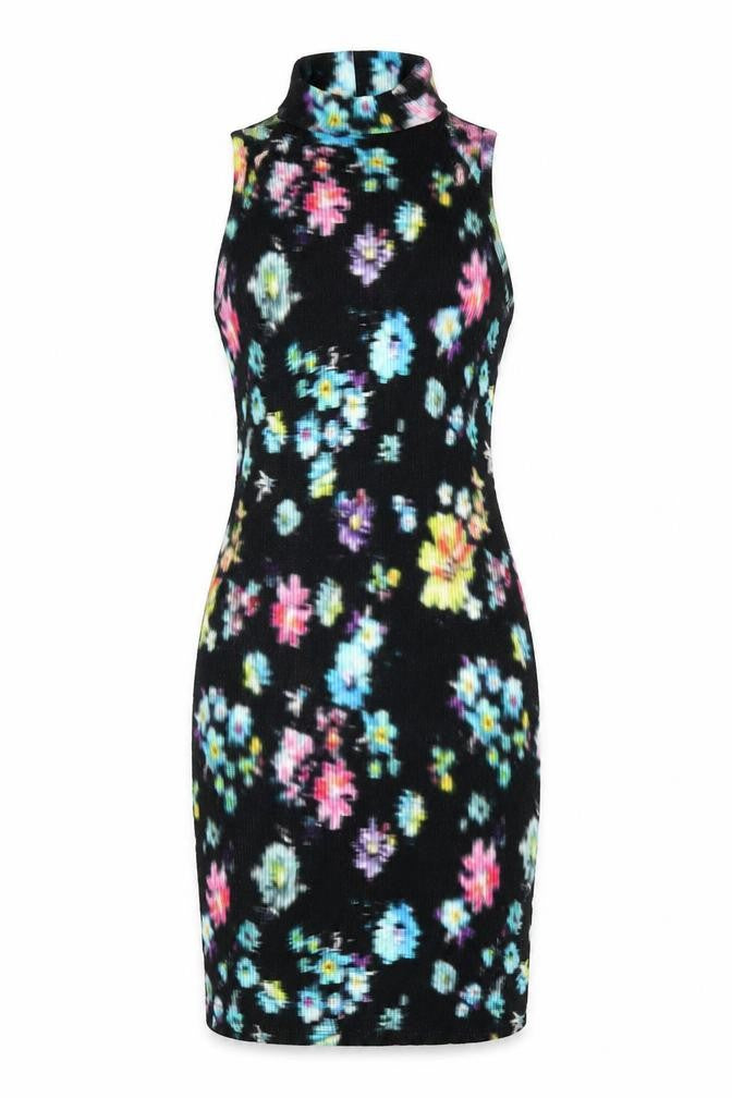 Desigual Women's Multicoloured Floral Bodycon Dress S