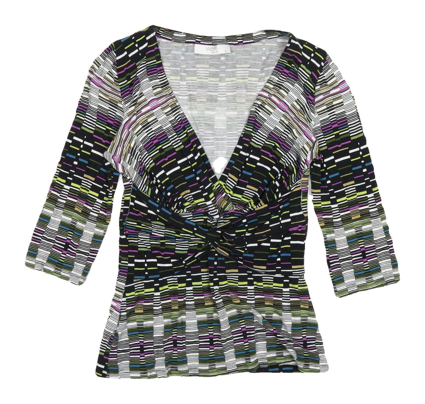 Wallis Women's Multicoloured Geometric Tunic Blouse Size 8