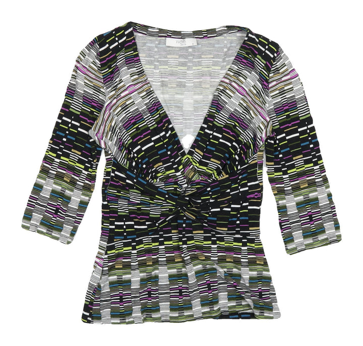 Wallis Women's Multicoloured Geometric Tunic Blouse Size 8