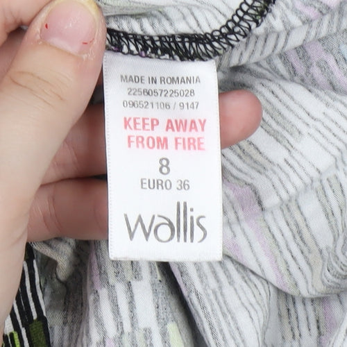 Wallis Women's Multicoloured Geometric Tunic Blouse Size 8