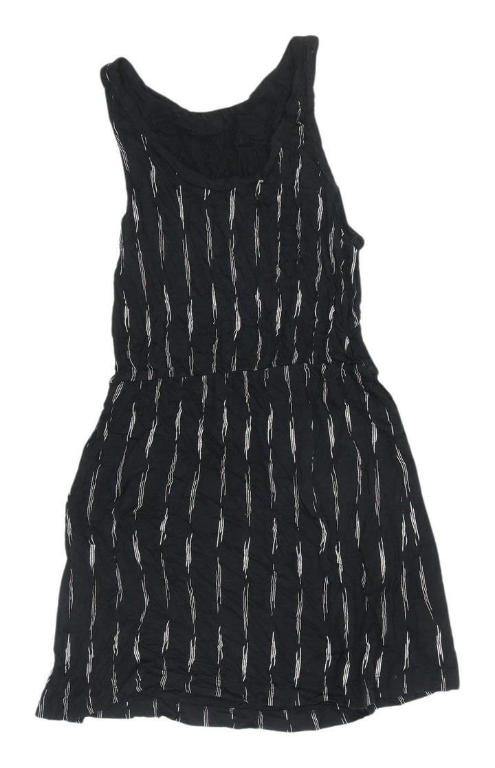 H&M Women’s Black Striped Scoop Neck Dress M