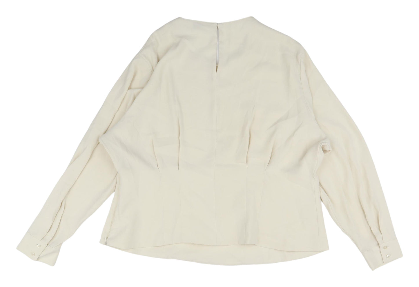 Marks and Spencer Ivory Blouse, Size 22, Long Sleeve