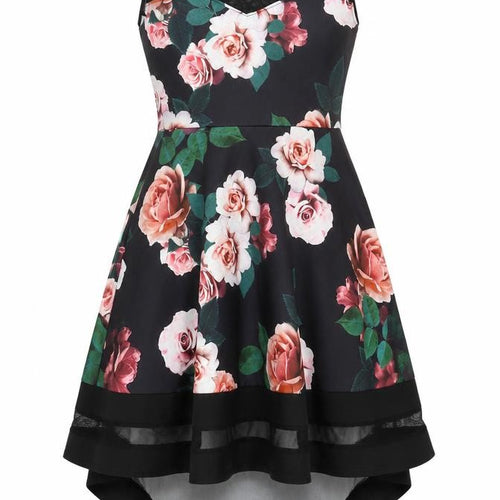 Quiz Women's Multicoloured Floral Skater Dress Size 12