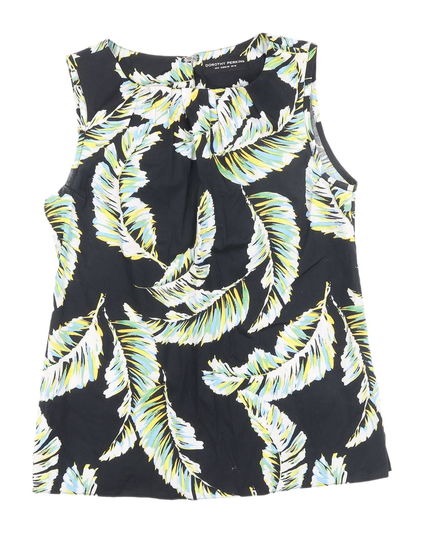 Dorothy Perkins Women's Multicoloured Floral Tunic Blouse UK 10