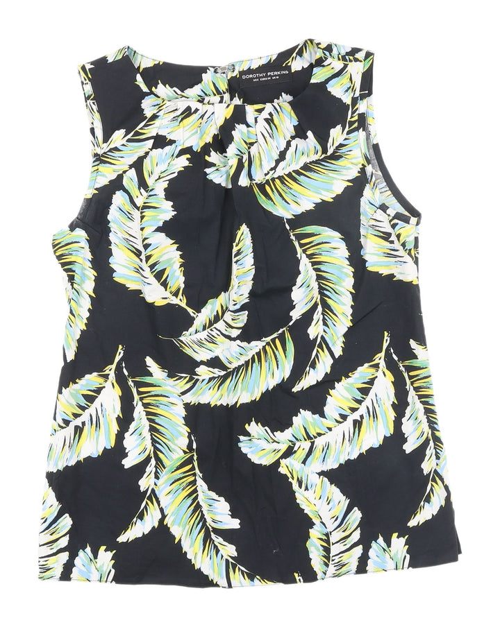 Dorothy Perkins Women's Multicoloured Floral Tunic Blouse UK 10