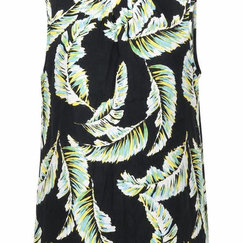 Dorothy Perkins Women's Multicoloured Floral Tunic Blouse UK 10