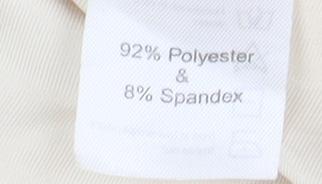 Oh Polly Beige Ruched Bodycon Dress Size 8