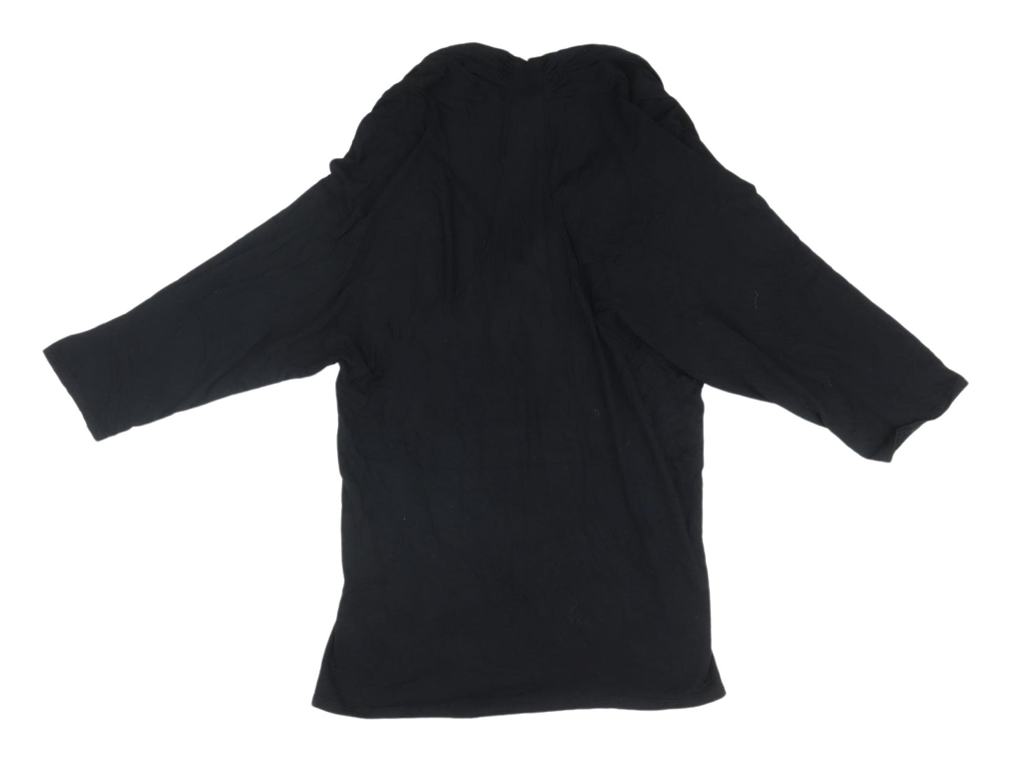 Wallis Black Wrap Blouse Women's Medium V-Neck