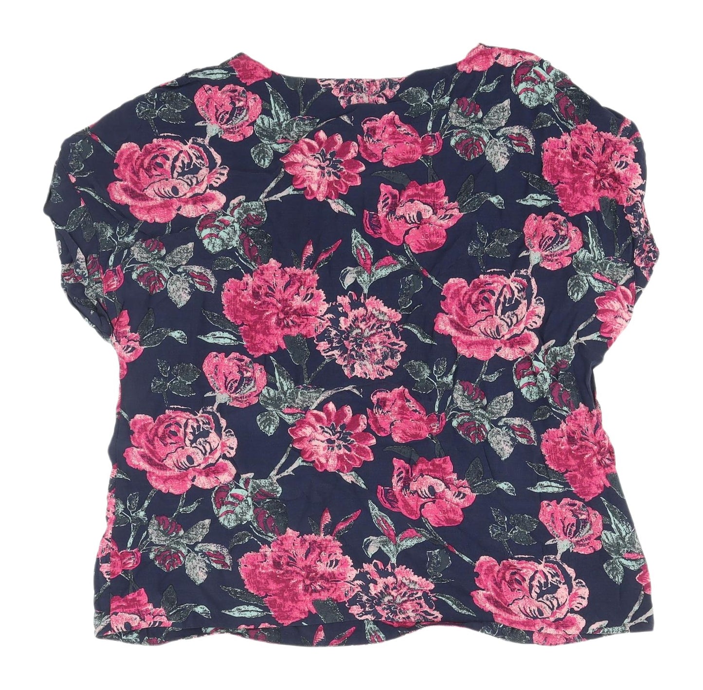 Laura Ashley Women's Floral Top Size 14 Multicoloured