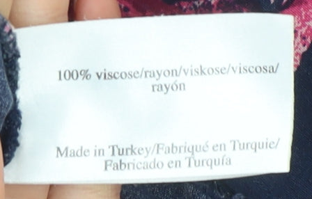 Laura Ashley Women's Floral Top Size 14 Multicoloured