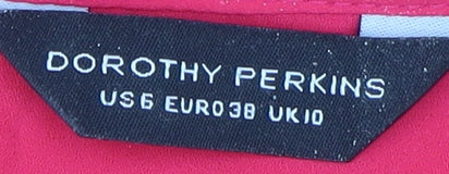 Dorothy Perkins Women's Pink Sleeveless Blouse Size 10