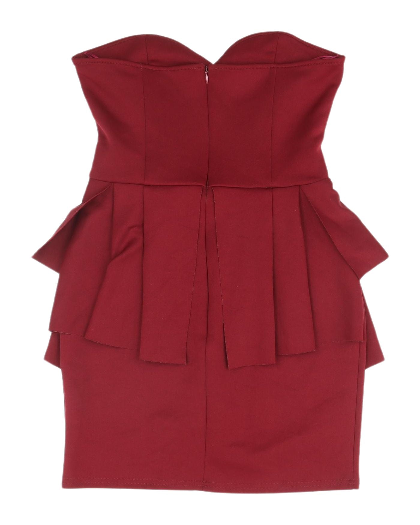 Oh My Love London Red Strapless Peplum Mini Dress