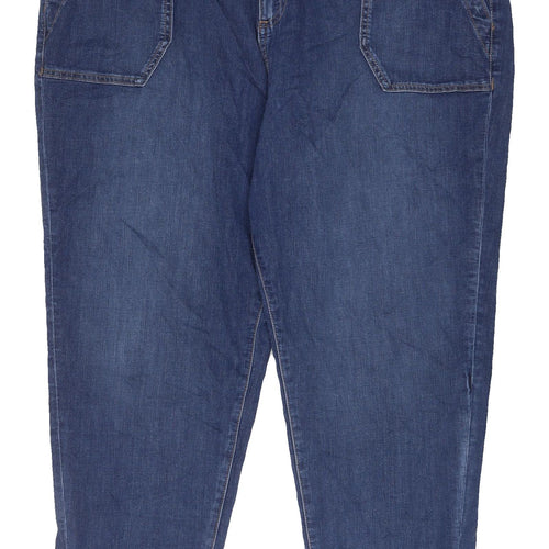 Marks and Spencer Women's Blue Tapered Jeans Size 22