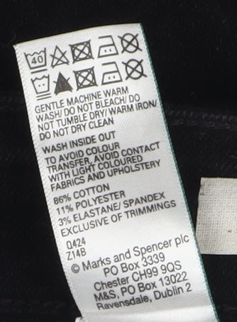 Marks and Spencer Women's Black Bermuda Shorts