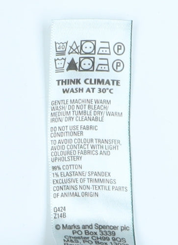 Marks and Spencer Men's Blue Straight Jeans