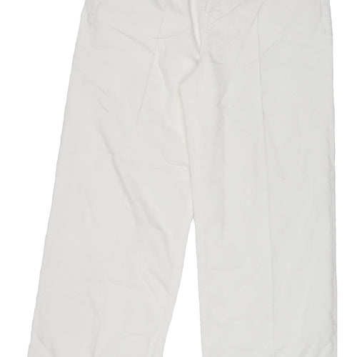 Marks & Spencer White Wide-Leg Jeans Size 14