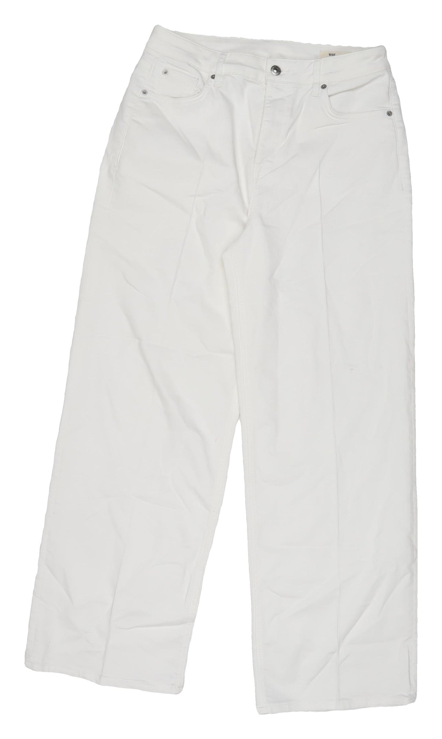 Marks & Spencer White Wide-Leg Jeans Size 14