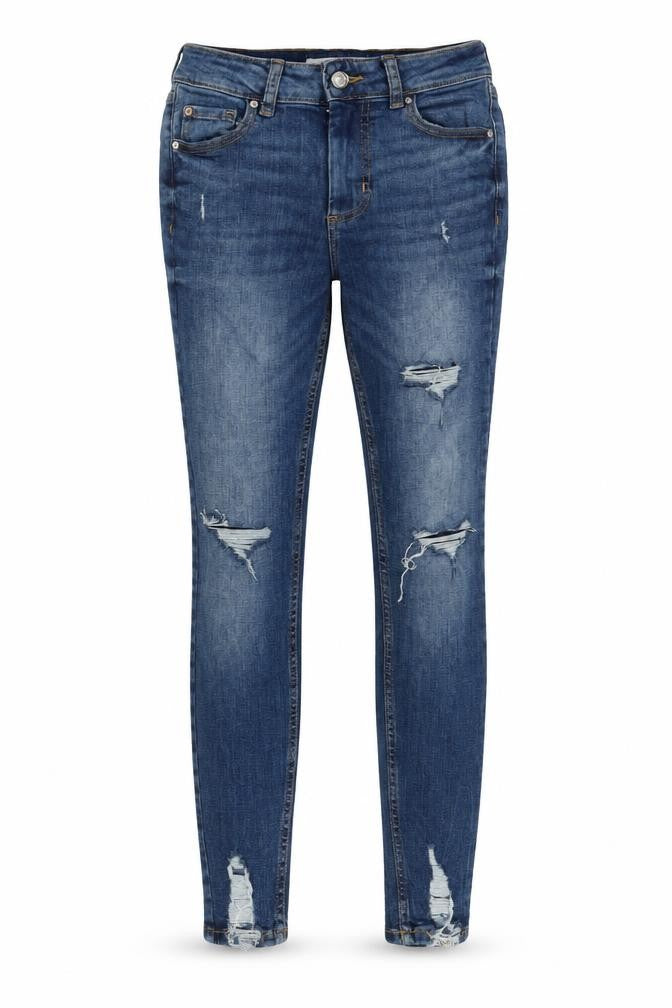 Front view of Denim Co. Women's Blue Skinny Jeans, size 6