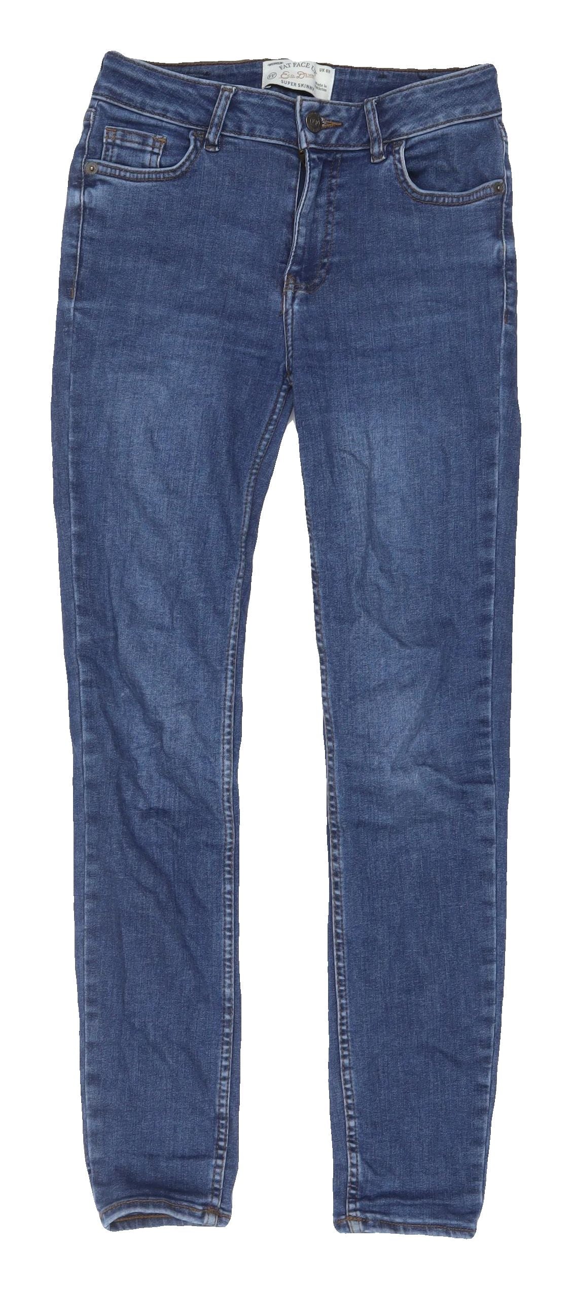 Fat Face Women's Blue Skinny Jeans Size 8