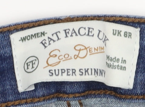 Fat Face Women's Blue Skinny Jeans Size 8