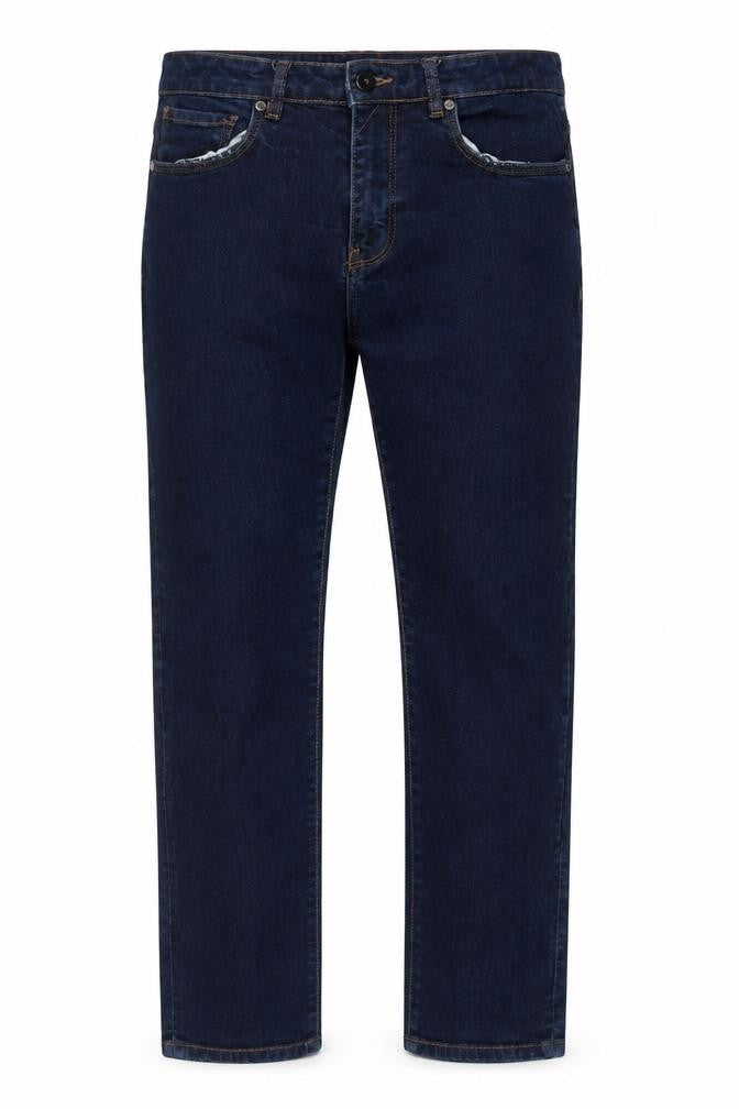 Very Man Men's Blue Straight Jeans - Size M, Dark Wash