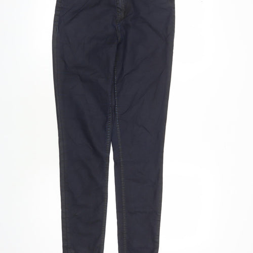 Divided by H&M Womens Blue Cotton Straight Jeans Size 12 L29 in Regular Zip - Pockets